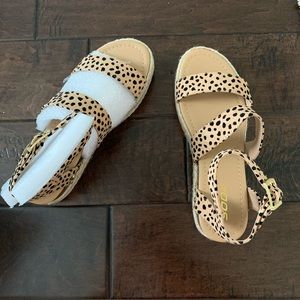Soda Shoes cheetah print espadrille sandals
